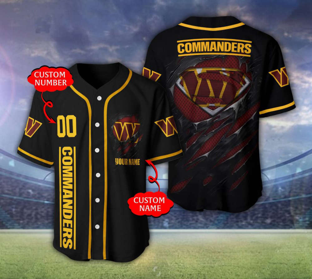 Washington Commanders Personalized Baseball Jersey Gift For Men Women - lylyprint.com