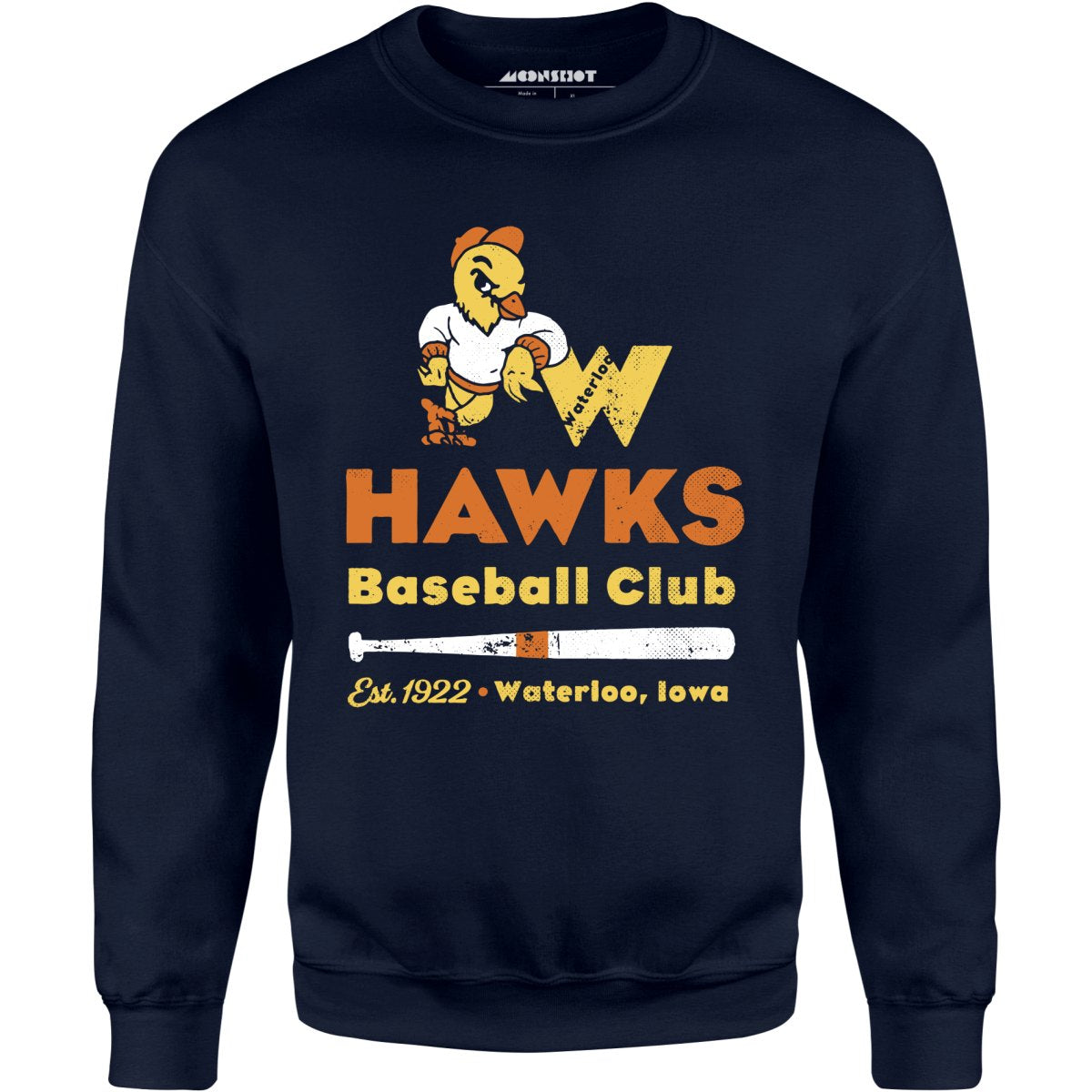 Waterloo Hawks - Iowa - Vintage Defunct Baseball Teams - Unisex