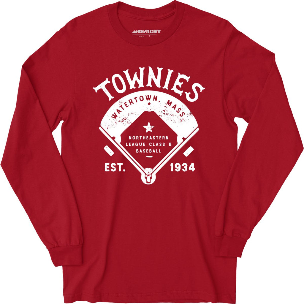 Watertown Townies - Massachusetts - Vintage Defunct Baseball Teams - Long Sleeve