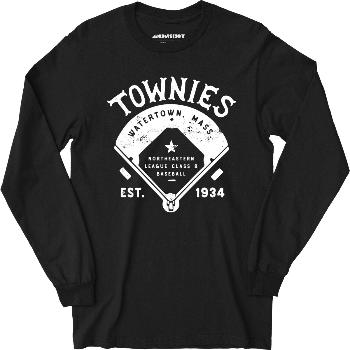 Watertown Townies - Massachusetts - Vintage Defunct Baseball Teams - Long Sleeve