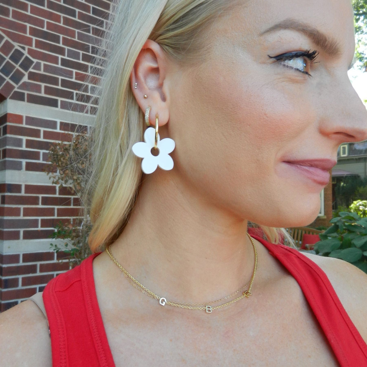 White Petal Charms