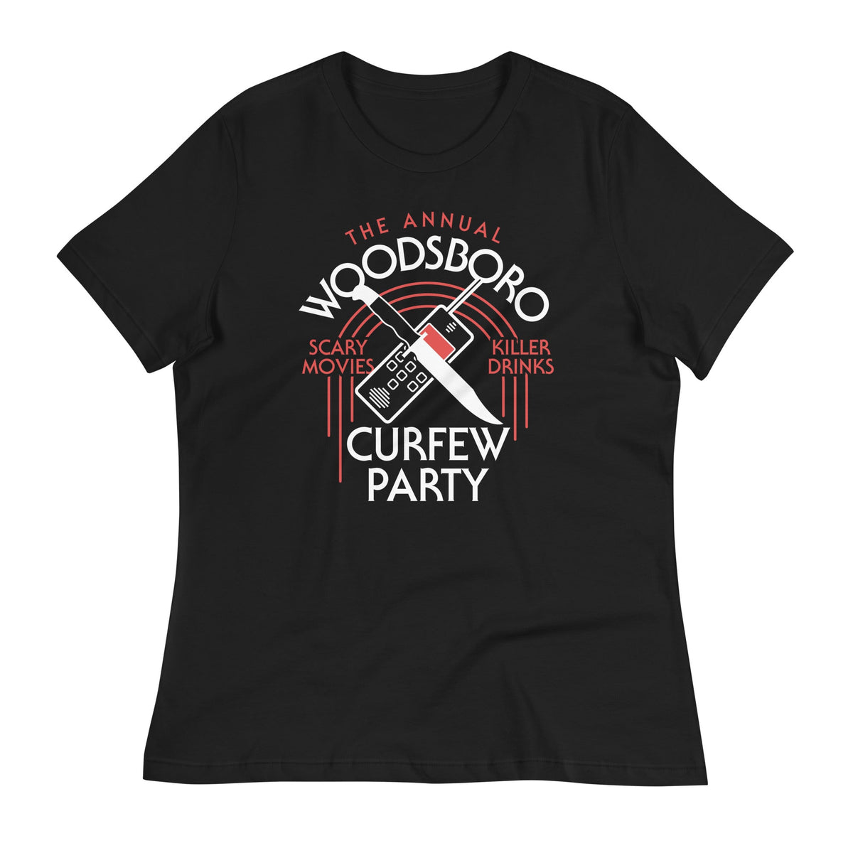 Woodsboro Curfew Party Women's Signature Tee