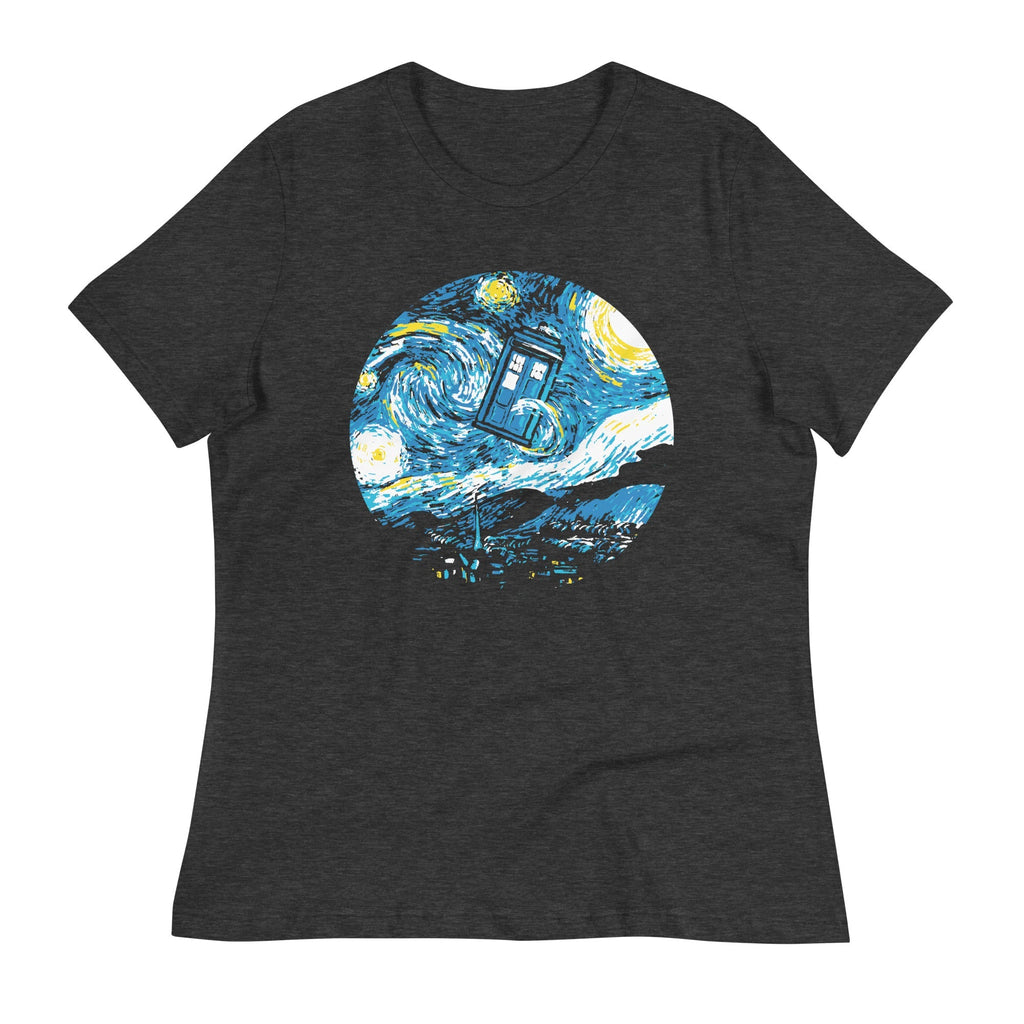 Starry Night Police Box Women's Signature Tee