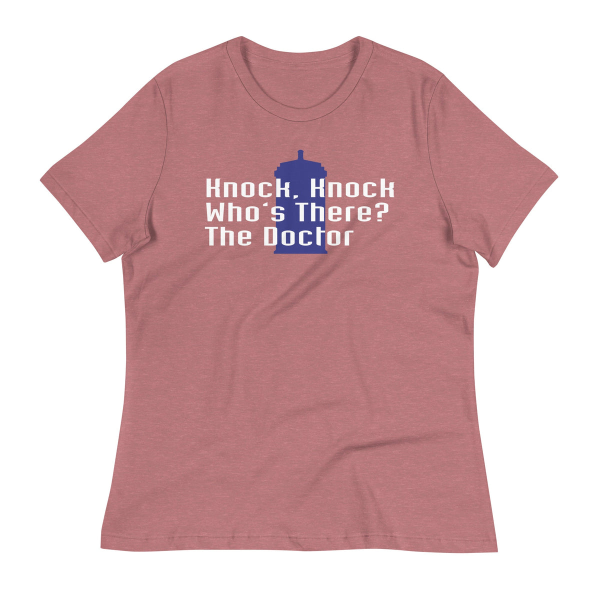 Knock Knock! Who's There? The Doctor Women's Signature Tee