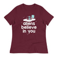 Aliens Believe In You Women's Signature Tee
