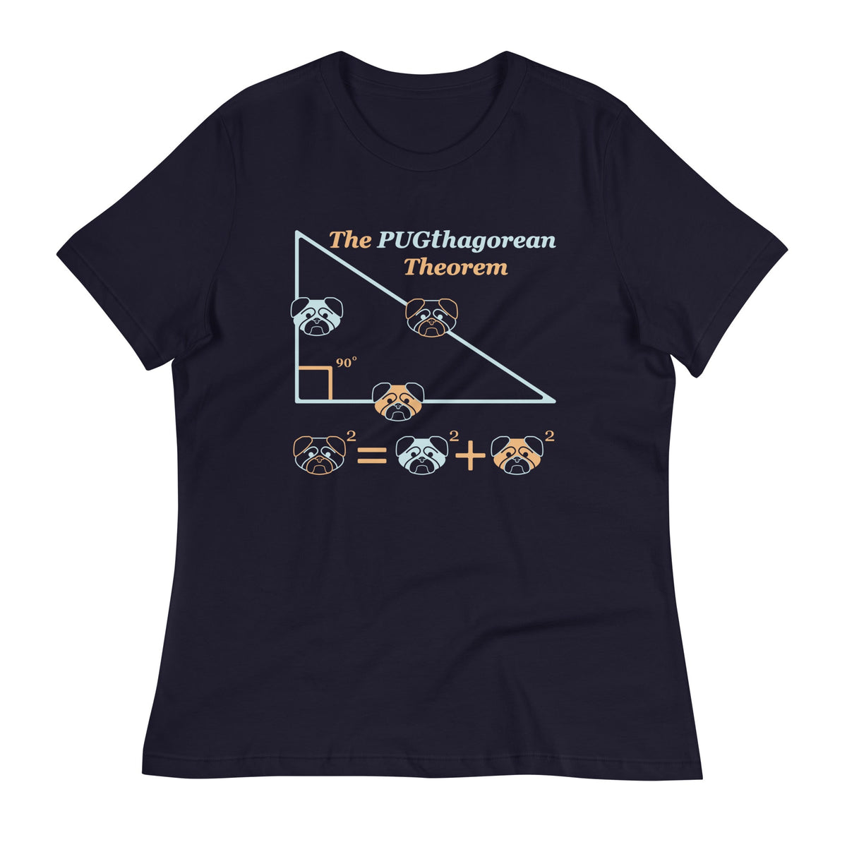 Pugthagorean Theorem Women's Signature Tee