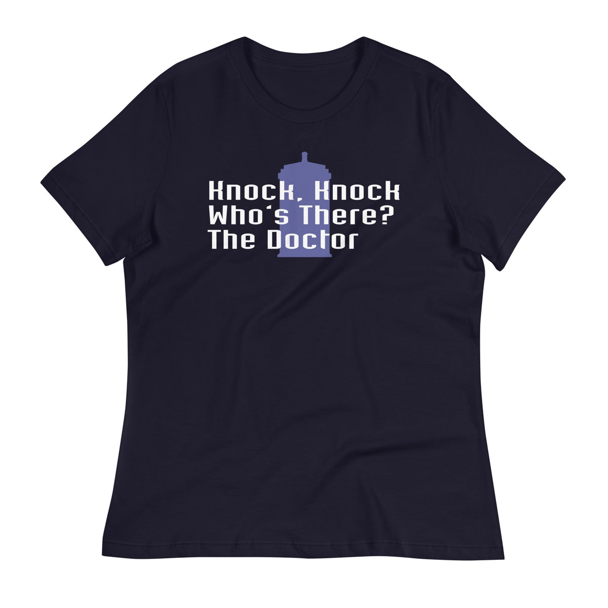 Knock Knock! Who's There? The Doctor Women's Signature Tee