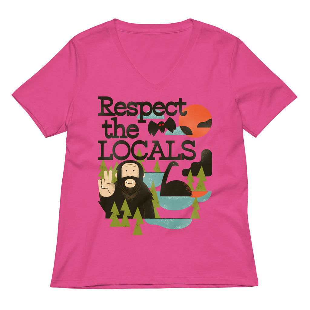 Respect The Locals Women's V-Neck Tee