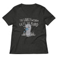 The Early Worm Gets The Bird Women's V-Neck Tee
