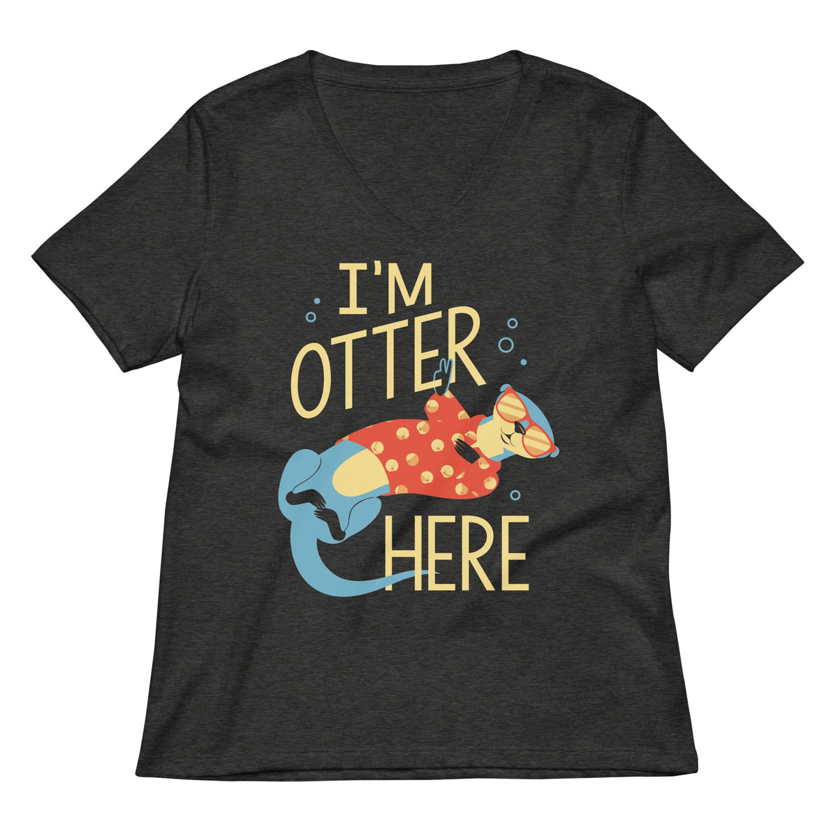 I'm Otter Here Women's V-Neck Tee
