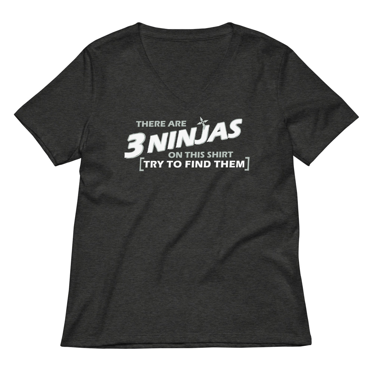 3 Ninjas Women's V-Neck Tee