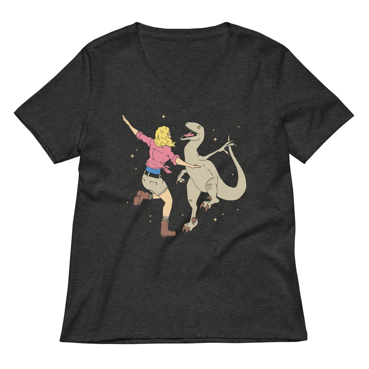 Park Of Stars Women's V-Neck Tee
