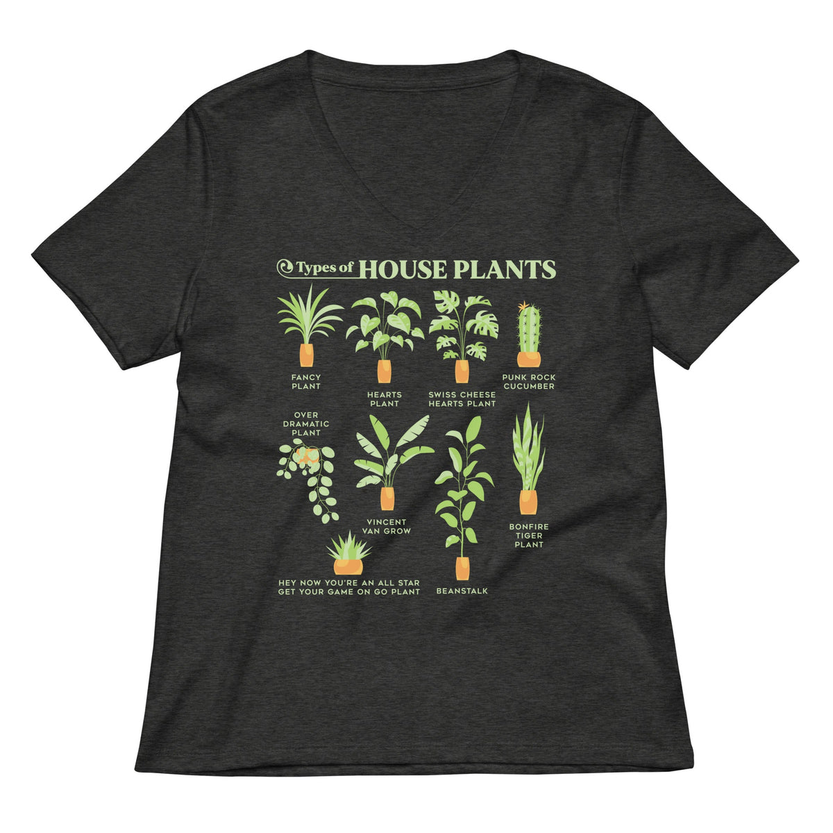 Types Of House Plants Women's V-Neck Tee