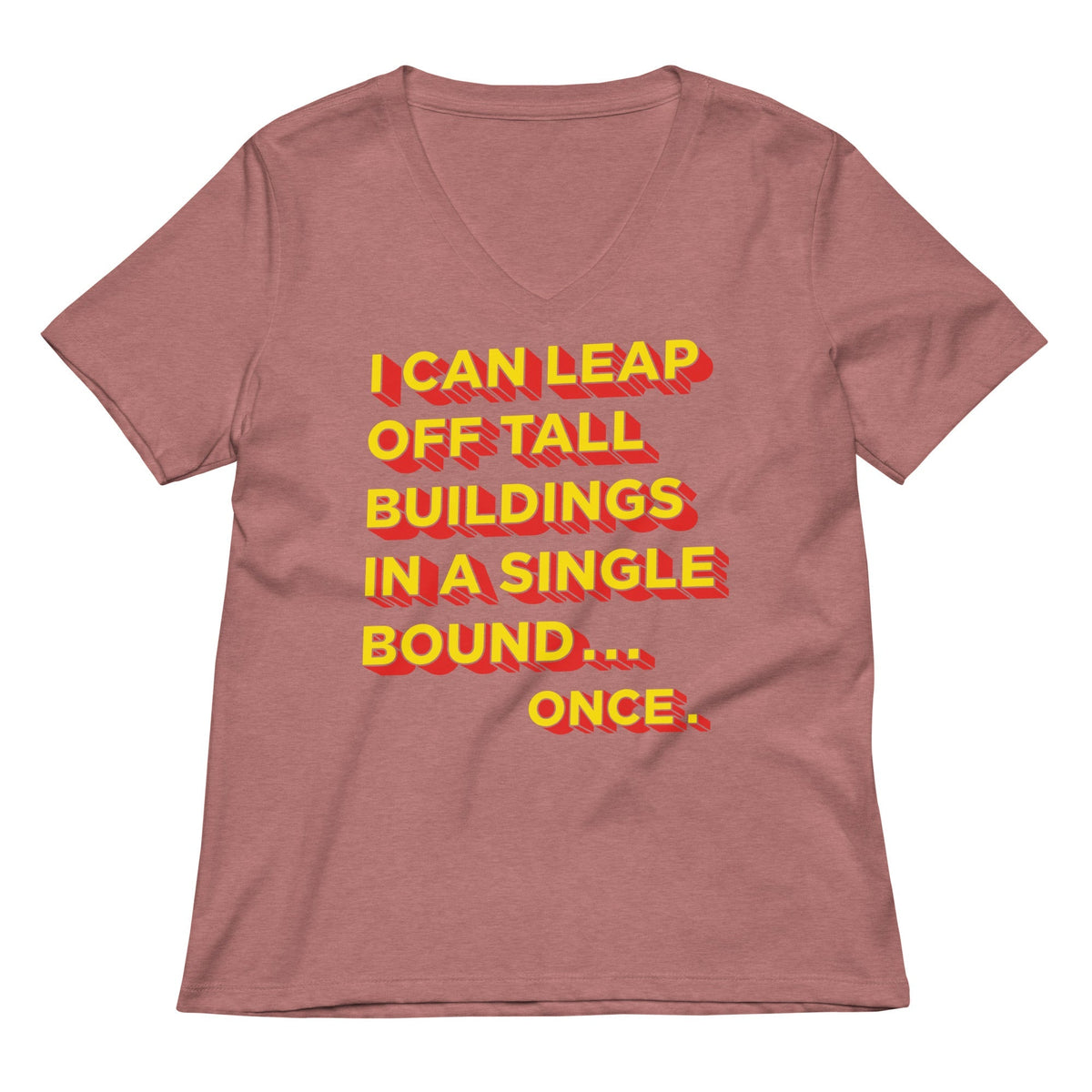 Tall Buildings In A Single Bound Women's V-Neck Tee