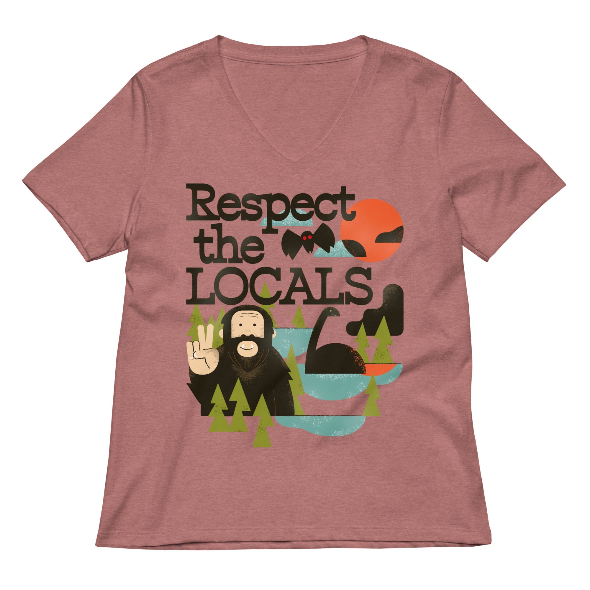 Respect The Locals Women's V-Neck Tee