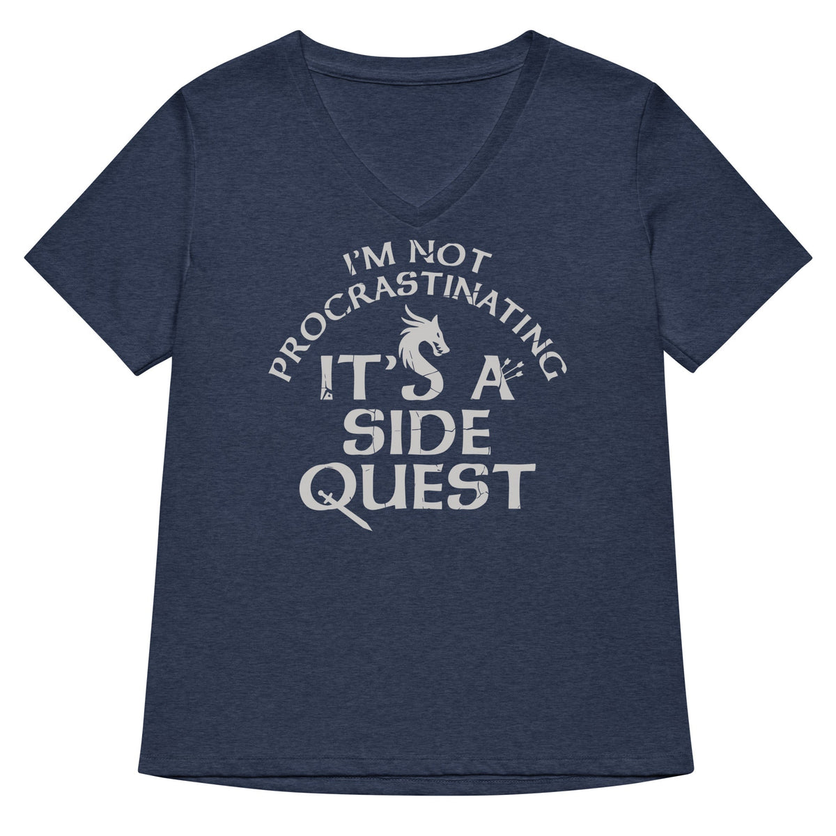 I'm Not Procrastinating, It's A Side Quest Women's V-Neck Tee