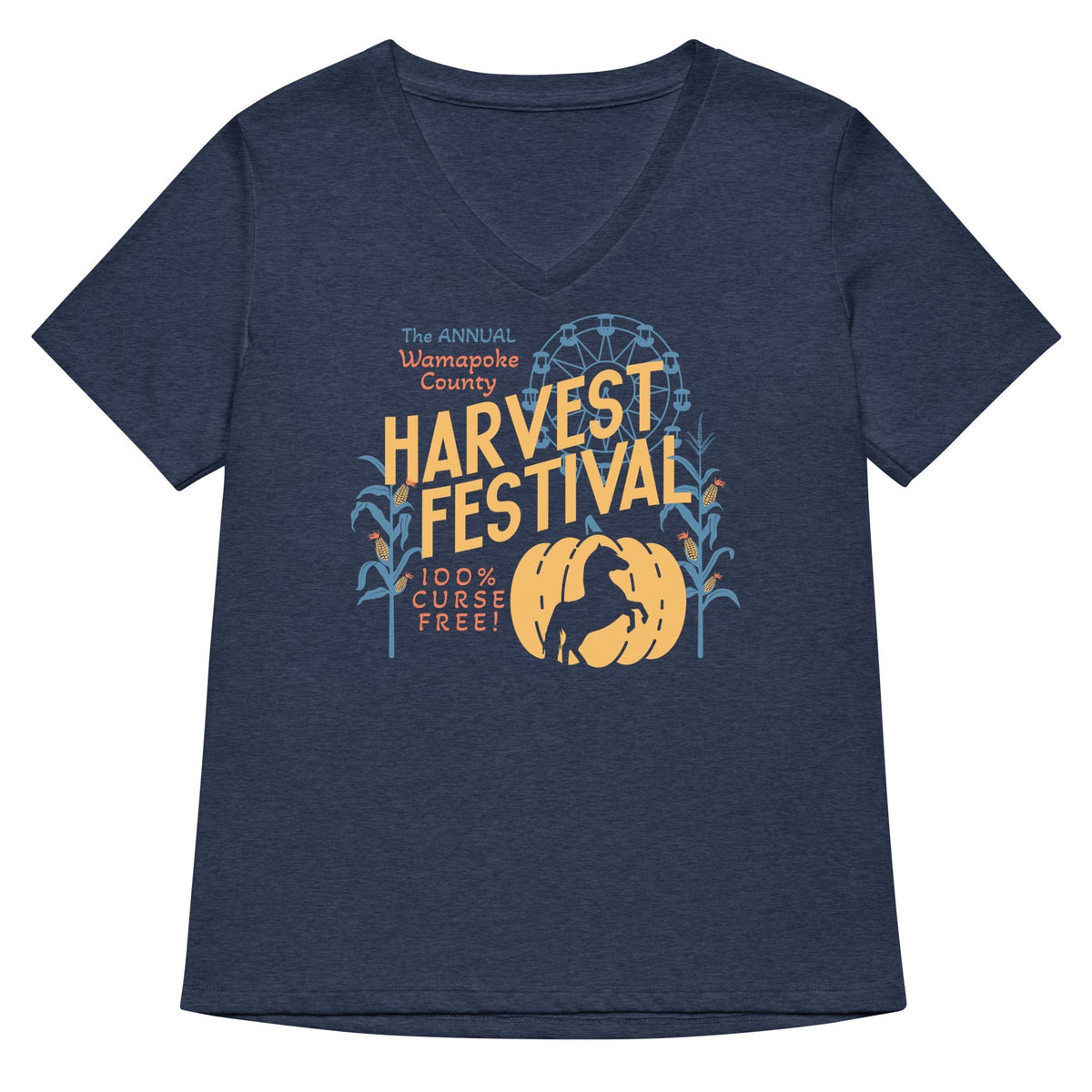 Wamapoke County Harvest Festival Women's V-Neck Tee