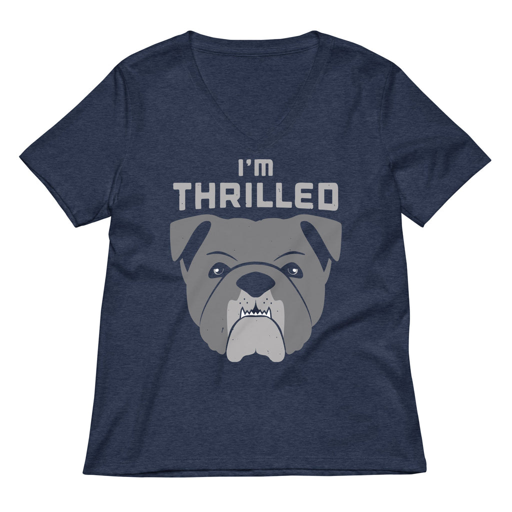 I'm Thrilled Women's V-Neck Tee