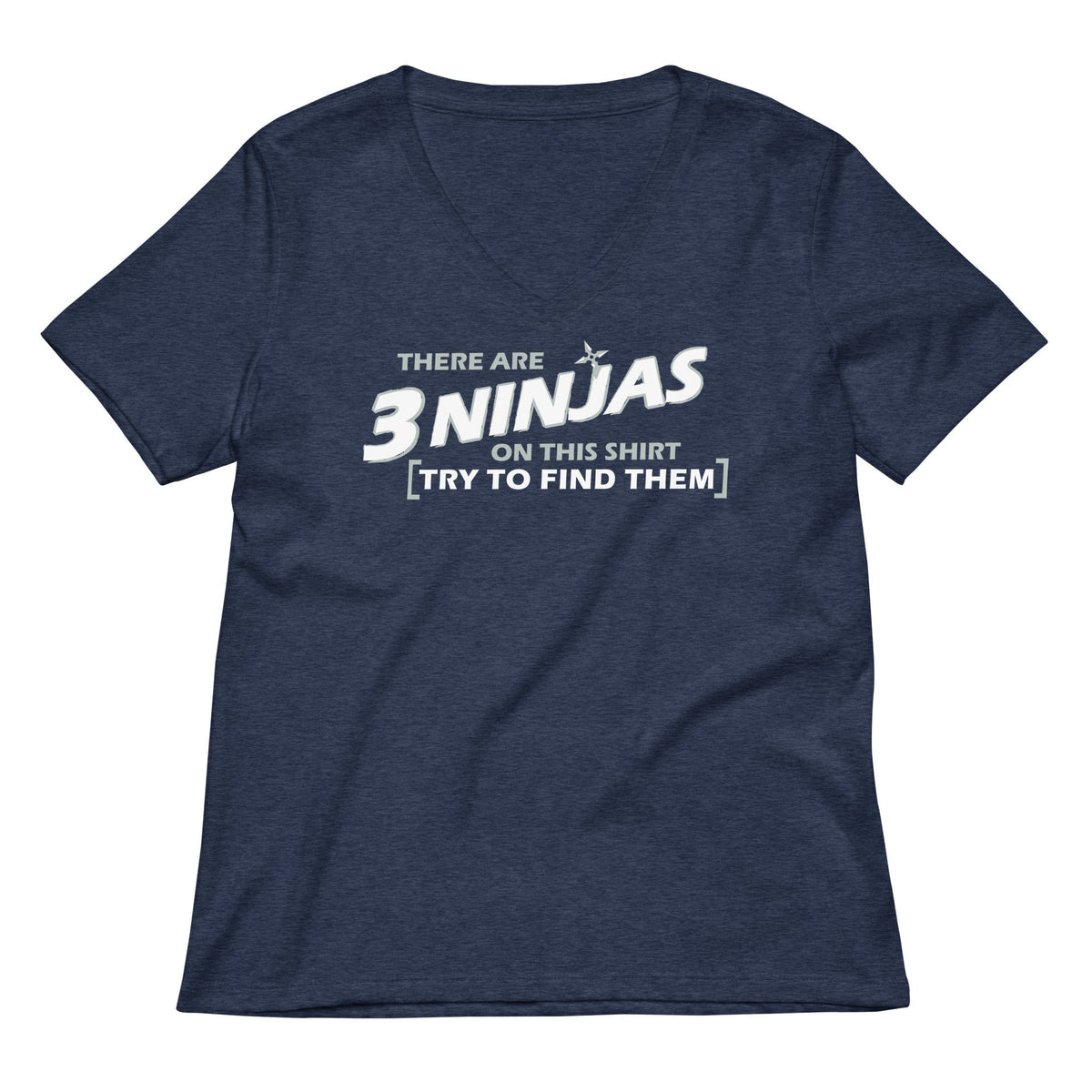 3 Ninjas Women's V-Neck Tee