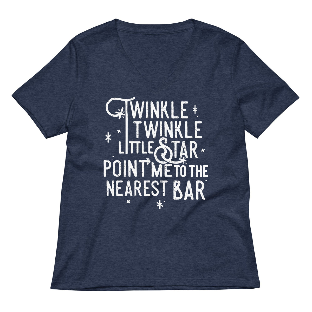 Point Me To The Nearest Bar Women's V-Neck Tee