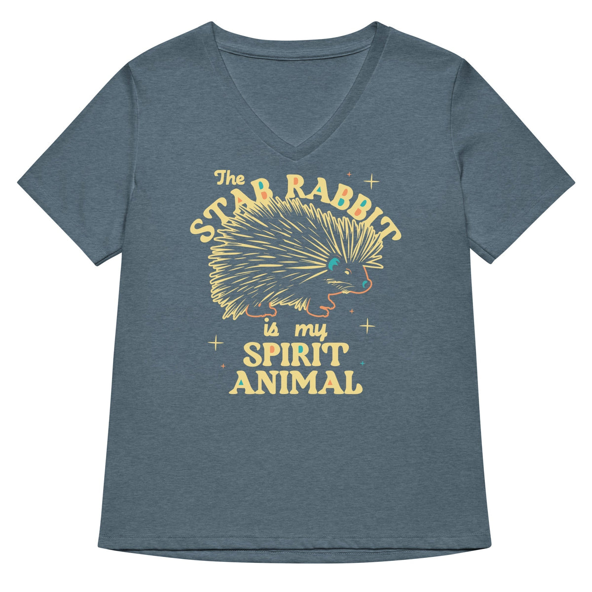The Stab Rabbit Is My Spirit Animal Women's V-Neck Tee