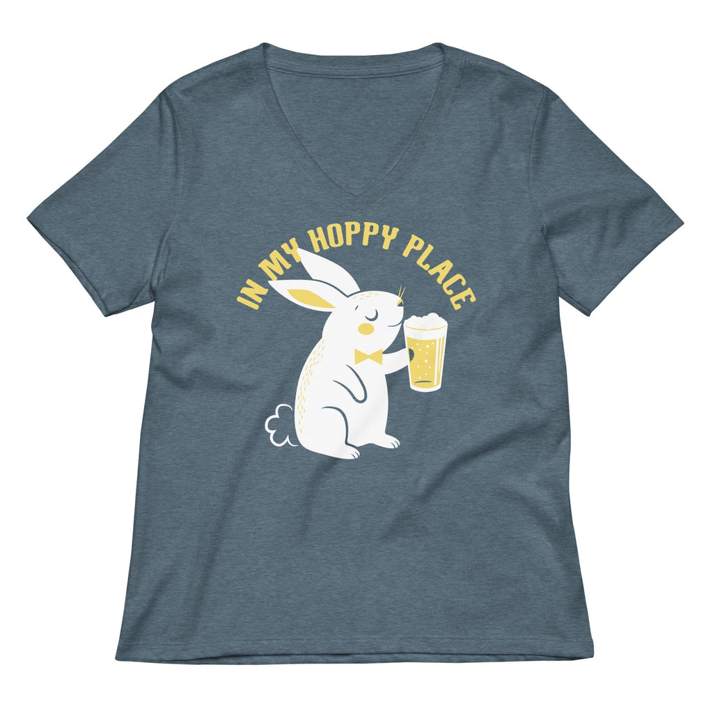 In My Hoppy Place Women's V-Neck Tee