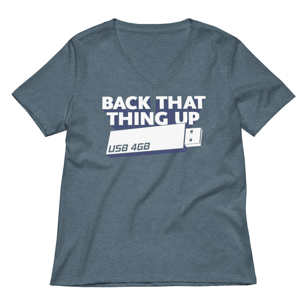 Back That Thing Up Women's V-Neck Tee