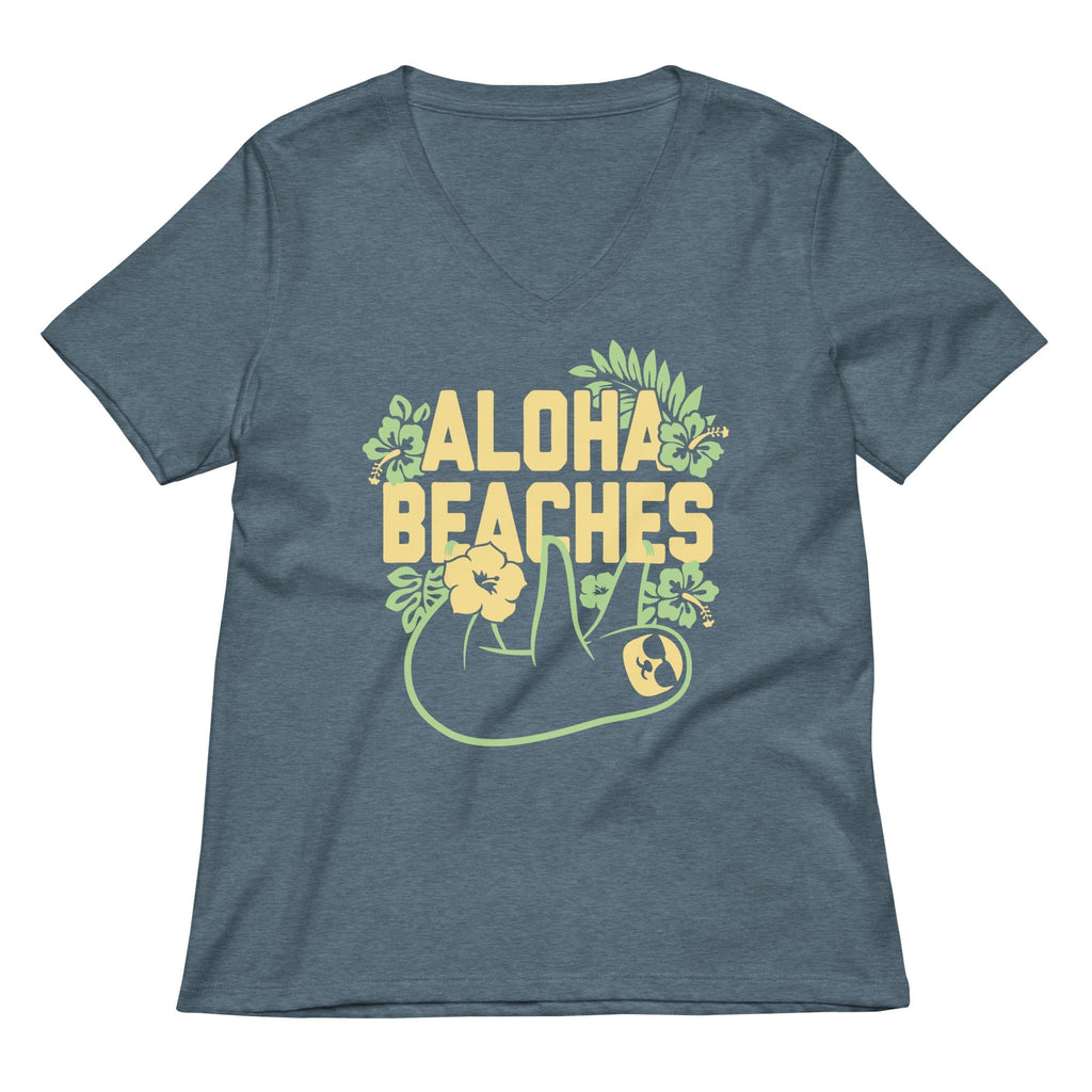 Aloha Beaches Women's V-Neck Tee