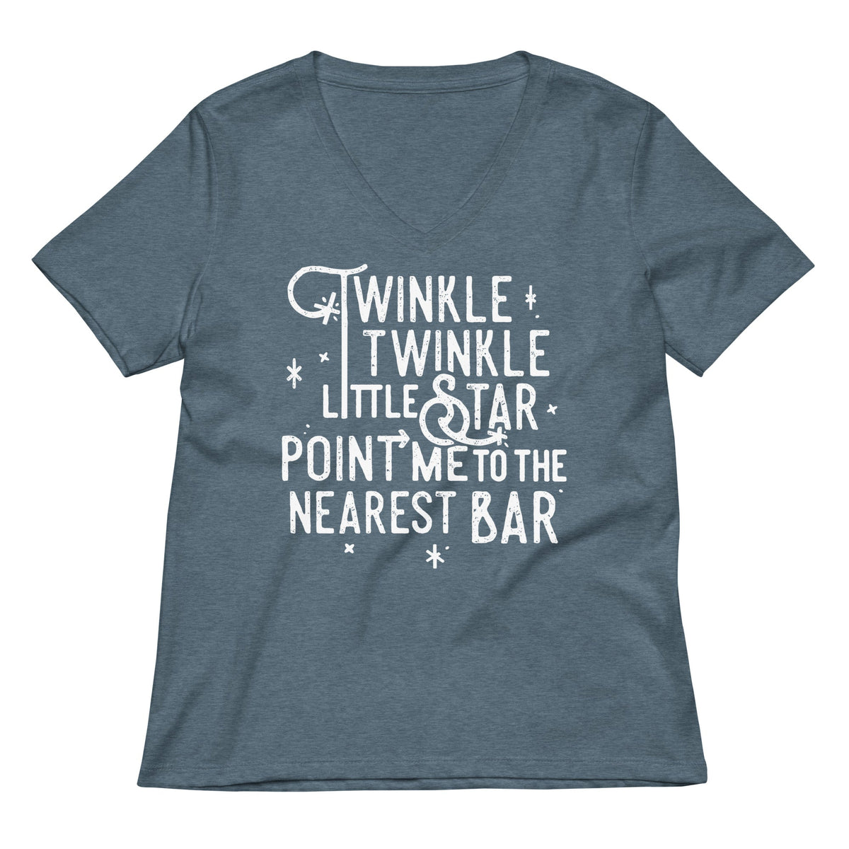 Point Me To The Nearest Bar Women's V-Neck Tee