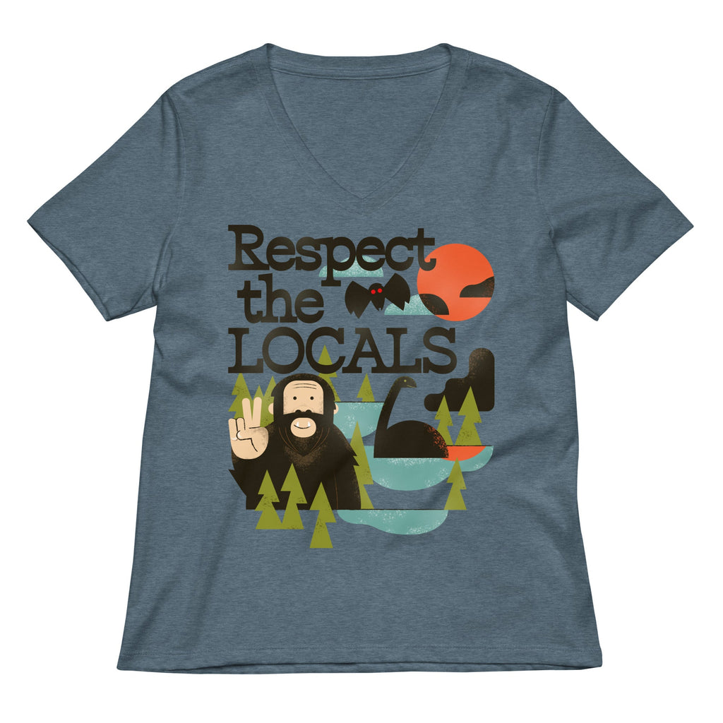 Respect The Locals Women's V-Neck Tee