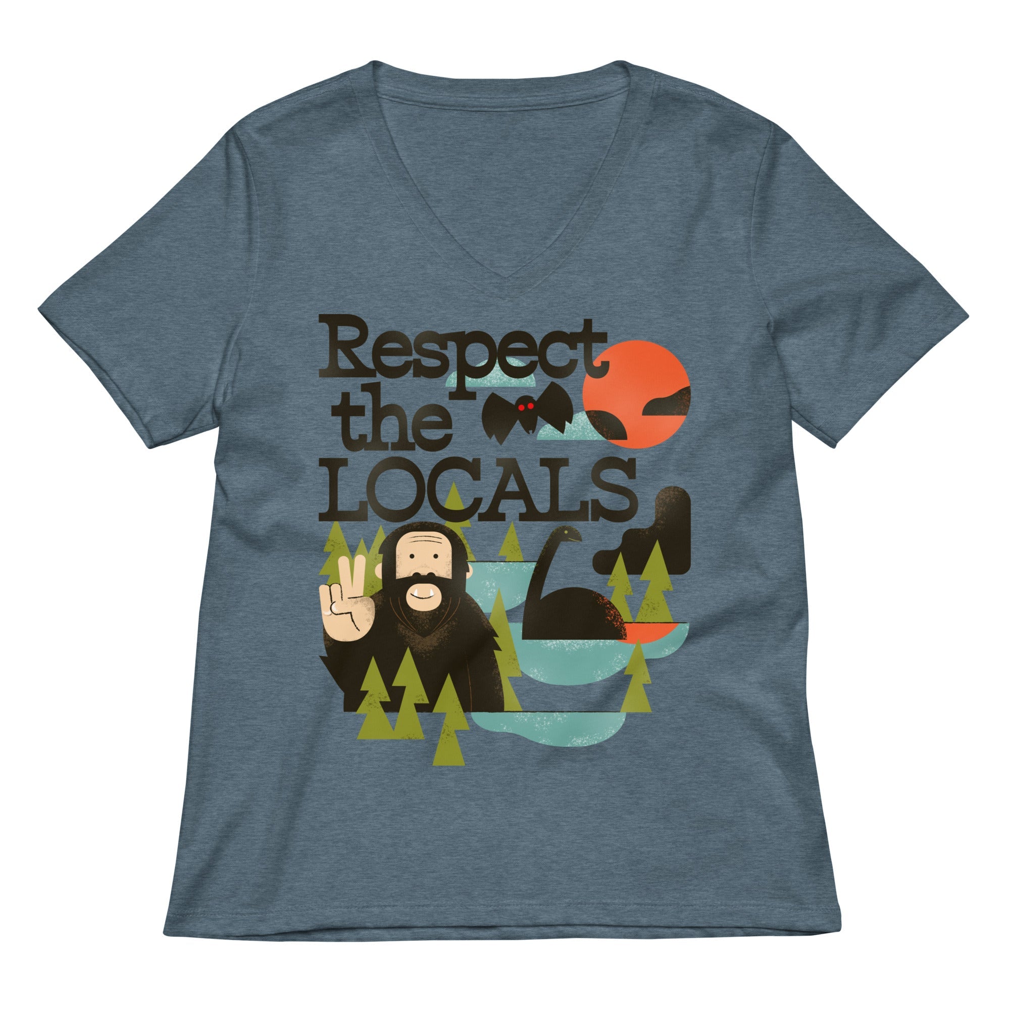 Respect The Locals Women's V-Neck Tee