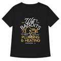 Wet Bandits Plumbing & Heating Women's V-Neck Tee