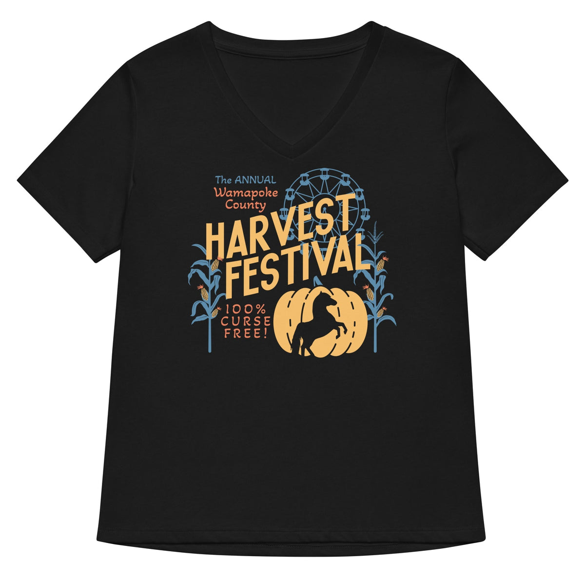 Wamapoke County Harvest Festival Women's V-Neck Tee