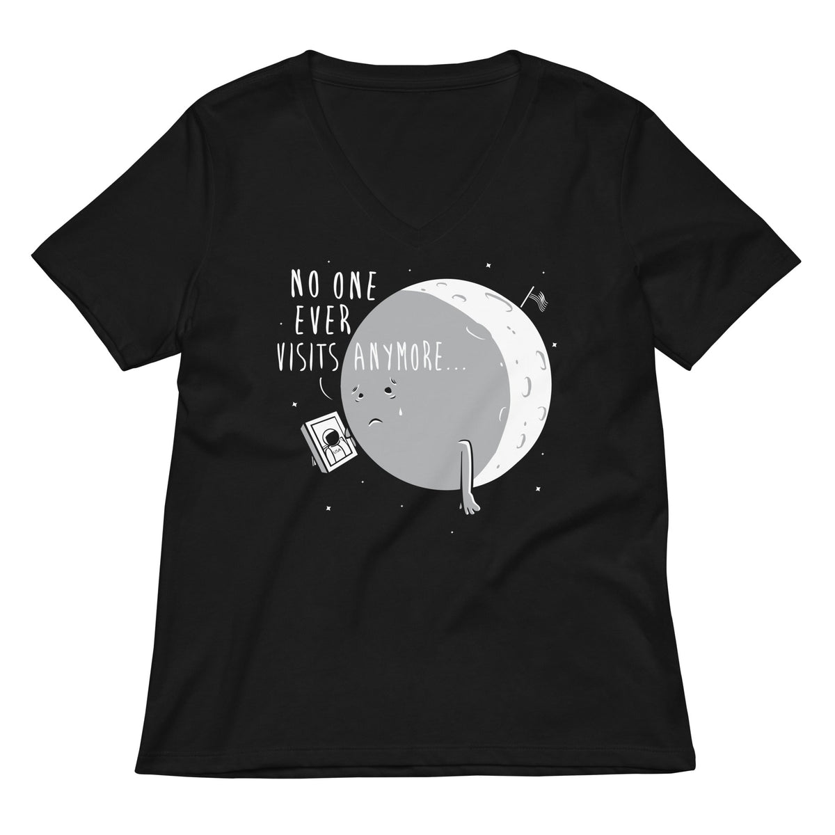 No One Ever Visits Anymore Women's V-Neck Tee