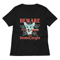 The DemoCorgin Women's V-Neck Tee