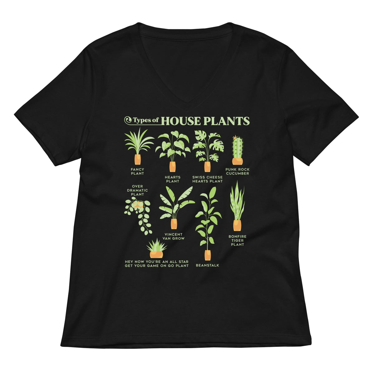 Types Of House Plants Women's V-Neck Tee