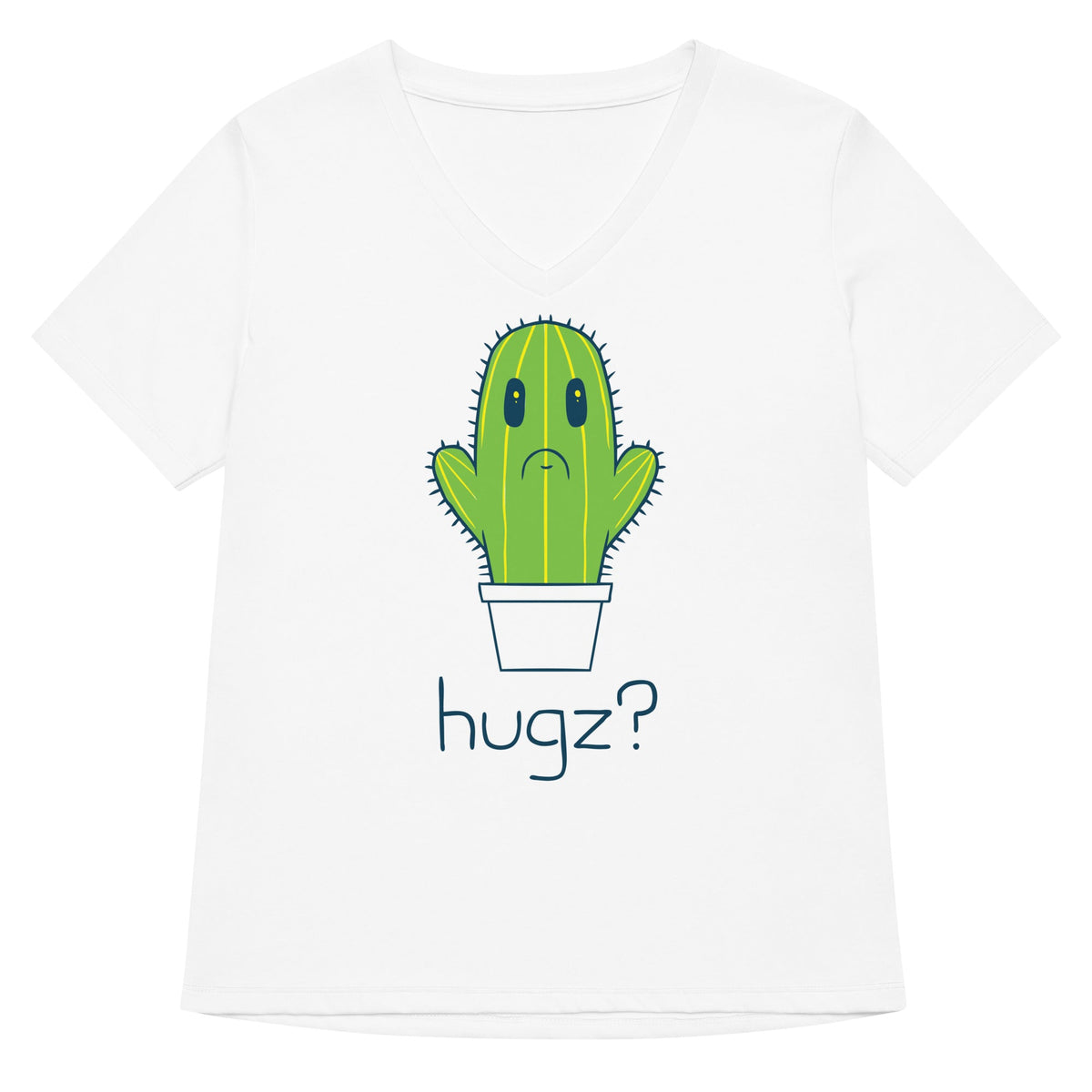 Hugz? Cactus Women's V-Neck Tee
