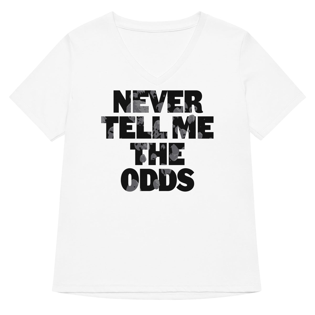 Never Tell Me The Odds Women's V-Neck Tee