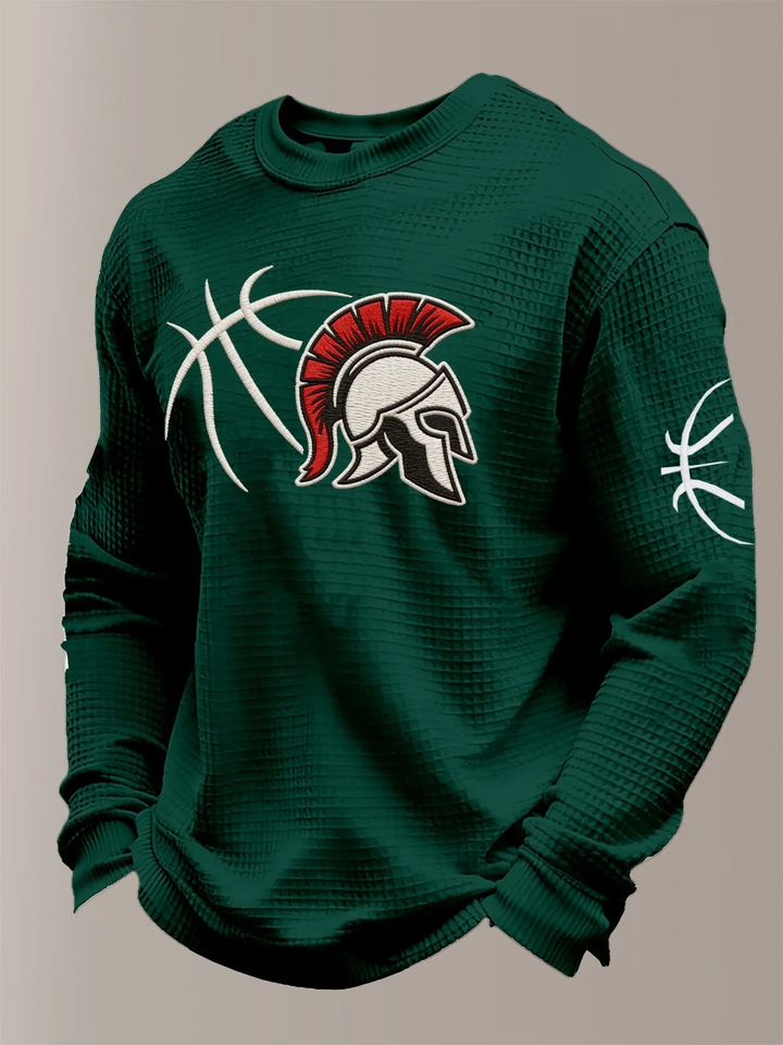 Michigan State Spartans Waffle Sweatshirt Basketball Game Day Fashion March Madness Merch