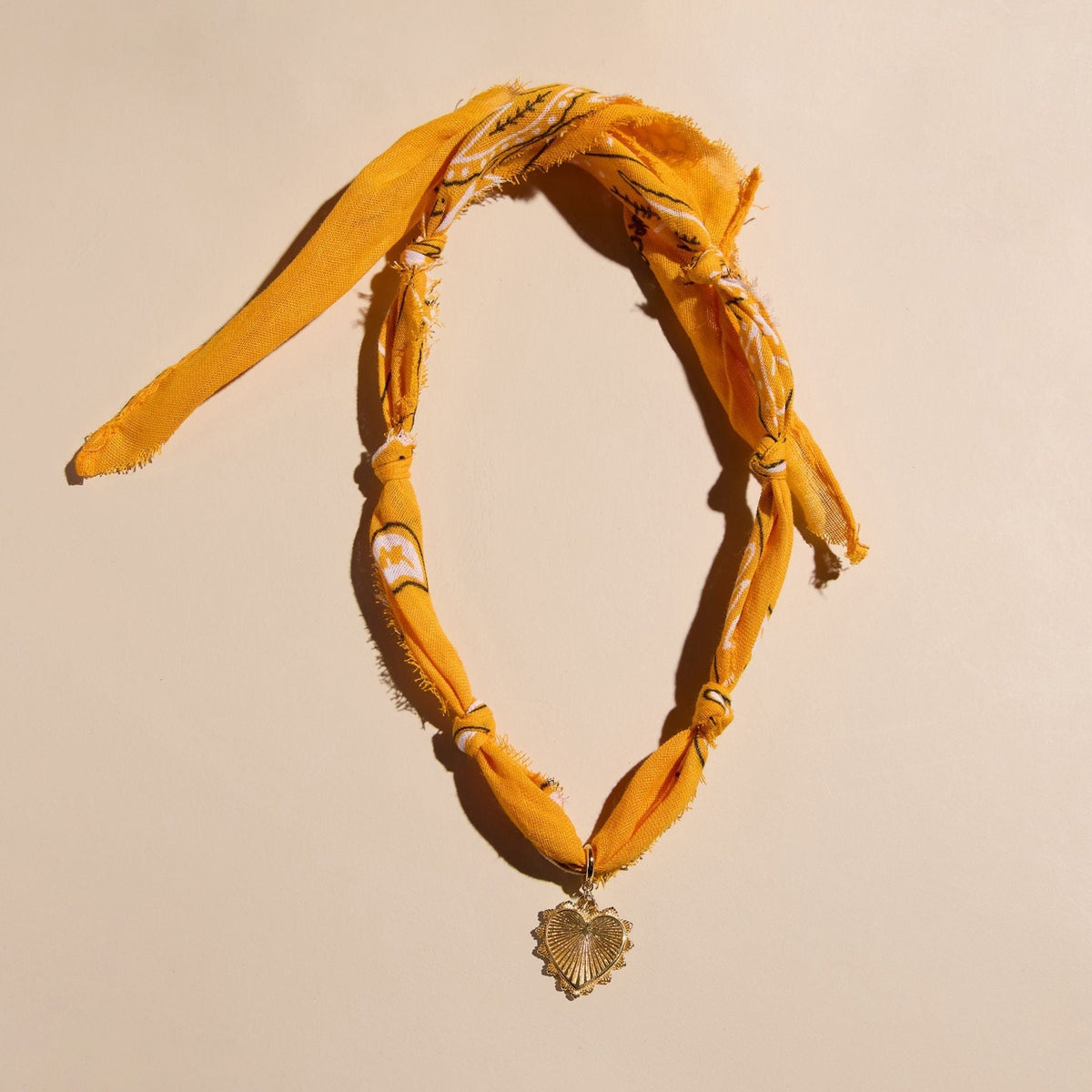 Yellow Bandana Necklace