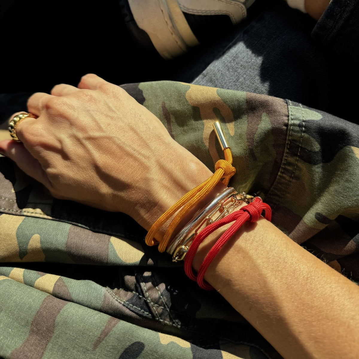 Yellow Cord Bracelet