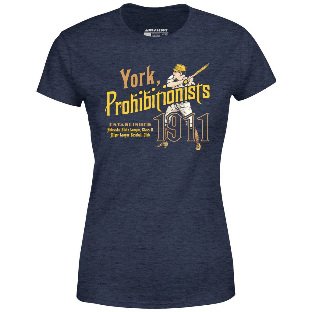 York Prohibitionists - Nebraska - Vintage Defunct Baseball Teams - Women's