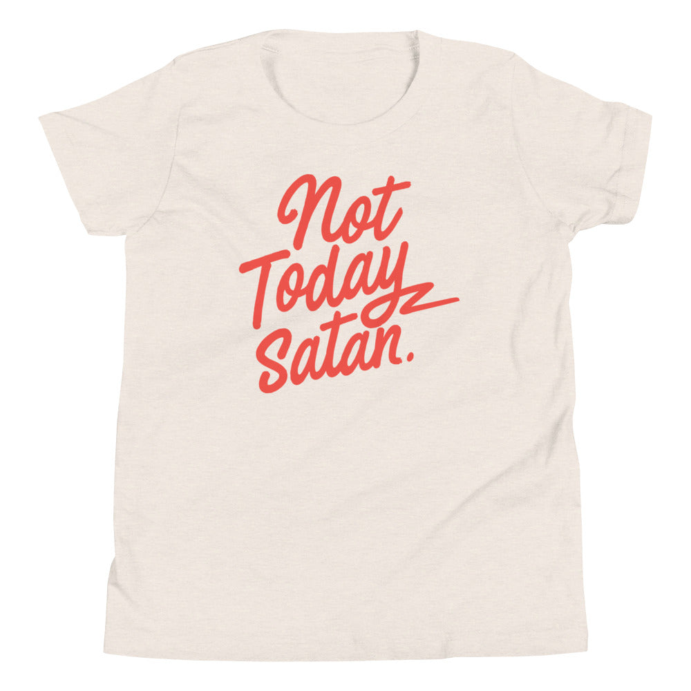 Not Today Satan Kid's Youth Tee
