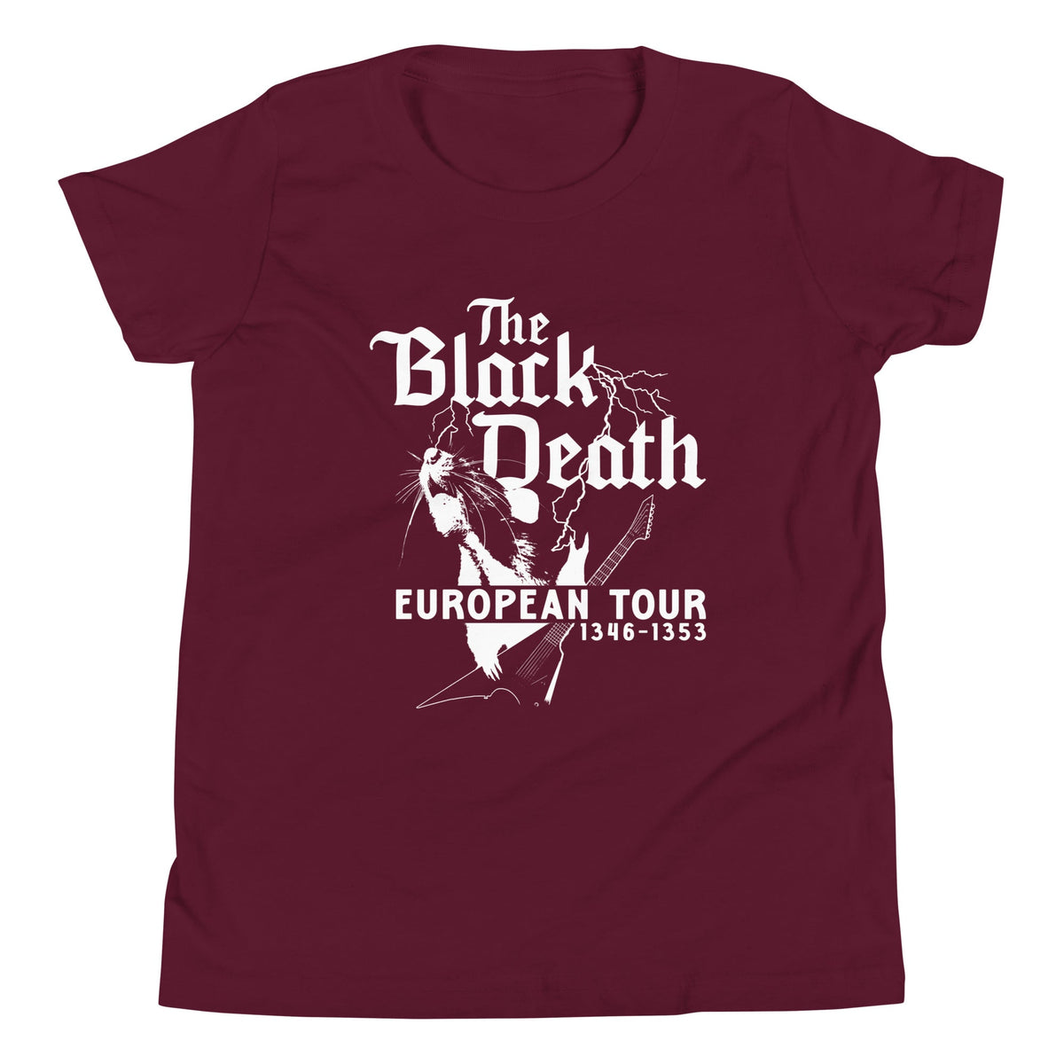 The Black Death European Tour Kid's Youth Tee